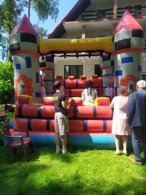 Biały Miś, zjeżdżalnia dmuchana