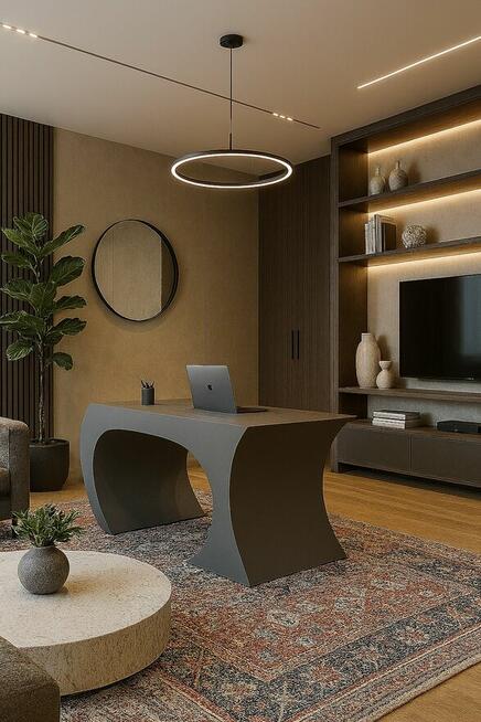 Stół biurko ultra nowoczesny stolik metal X14