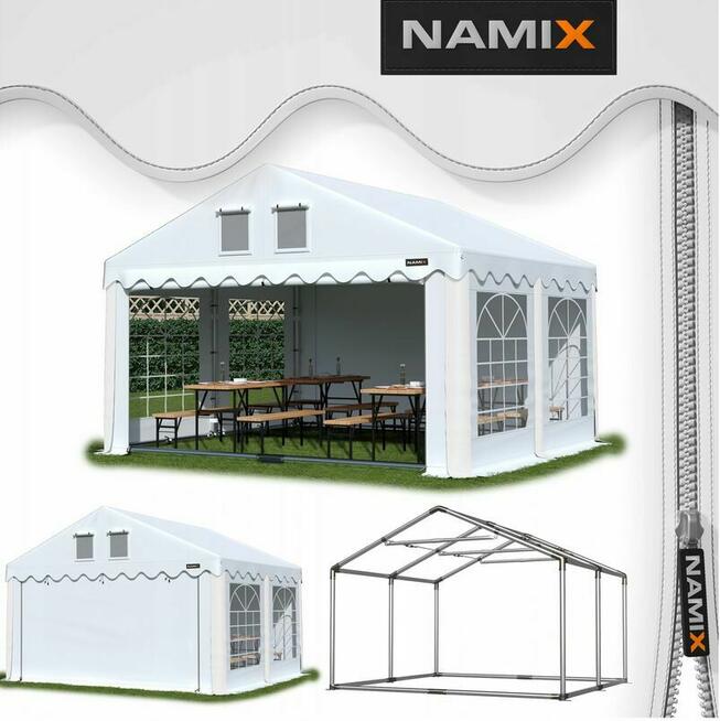 Namiot GRAND 3x4 imprezowy ogrodowy PVC 560g/m2 MOCNY