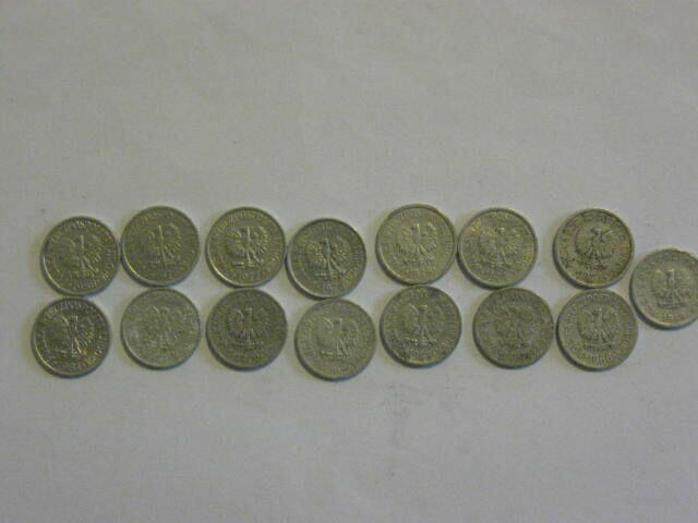 Zestaw10gr-15 szt monety obiegowe PRL od1949 roku