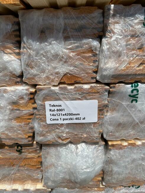 Podbitka boazeria malowana szczotkowana RAL 8001 KL. A / B