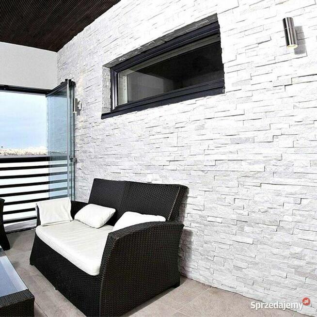 Panel ścienny Kwarcyt White Stackstone 10x36x0,8-1,3 cm