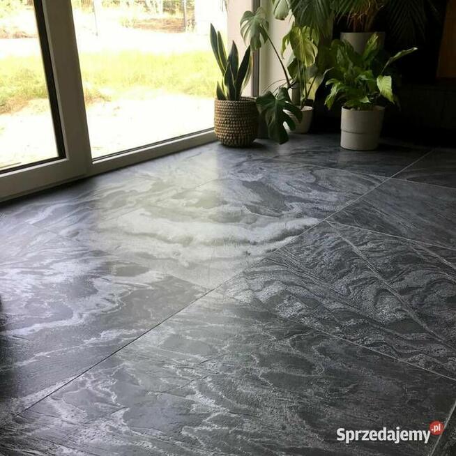 Płytki Kamienne Kwarcyt Silver Grey Leather 60x60x1,2 cm