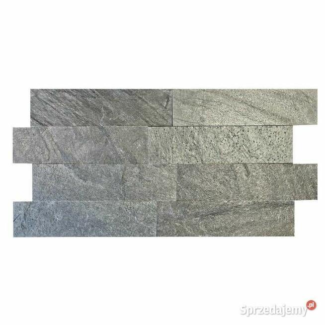 Płytka kamienna kwarcyt Silver Grey 60x15x1,2 cm