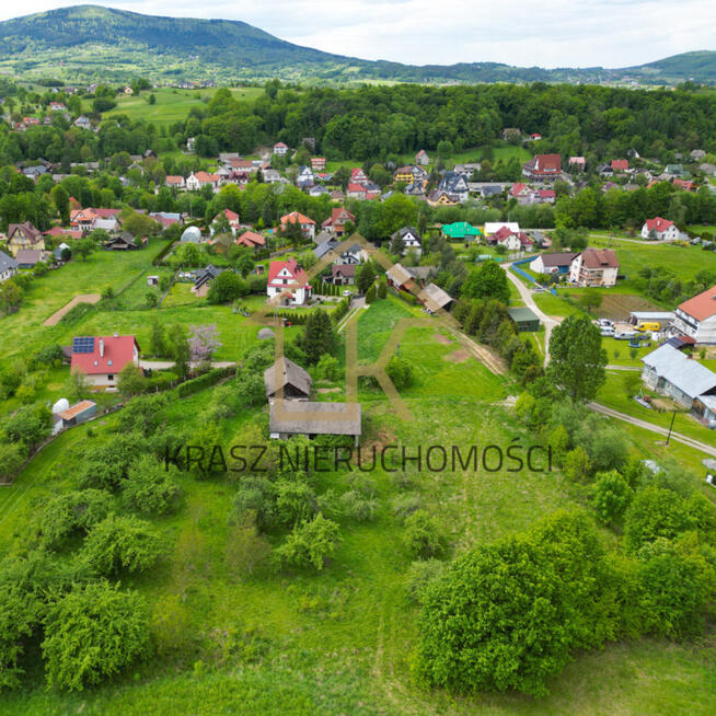 Działka budowlano inwestycyjna z domem w Wiśniowej