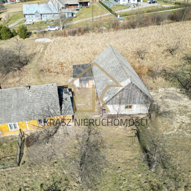 Działka budowlano inwestycyjna z domem w Wiśniowej