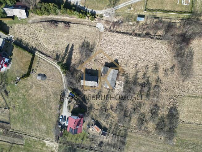 Działka budowlano inwestycyjna z domem w Wiśniowej