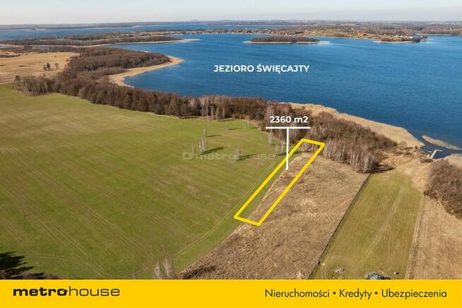 Działka budowl. z linią brzegową jeziora Święcajty