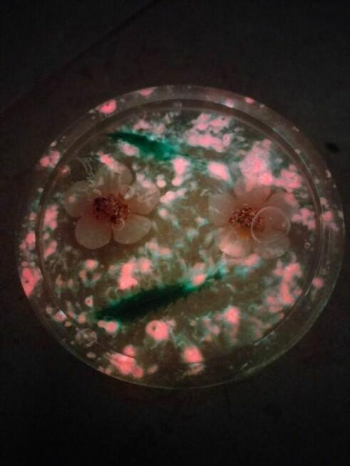 Podkładka pod kubek, pod biżuterię, świeci w ciemności