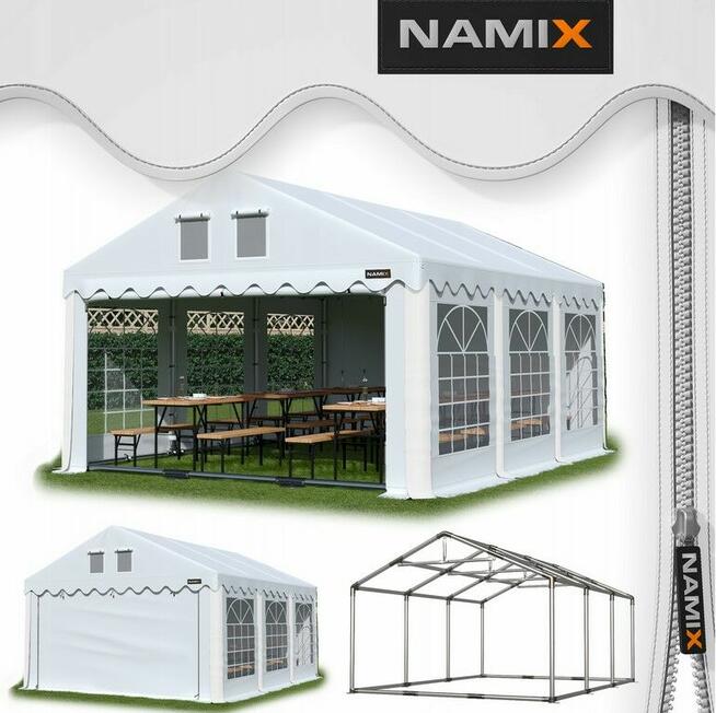 Namiot GRAND 5x6 ogrodowy imprezowy garaż wzmocniony PVC 560