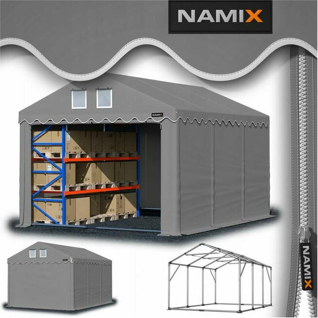 Namiot PRESTIGE 3x6-2,6m hala przemysłowa magazynowy MOCNE P