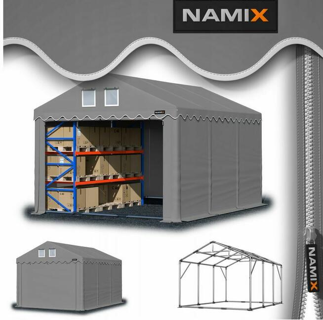 Namiot PRESTIGE 4x6-2,6m hala przemysłowa magazynowy MOCNY P