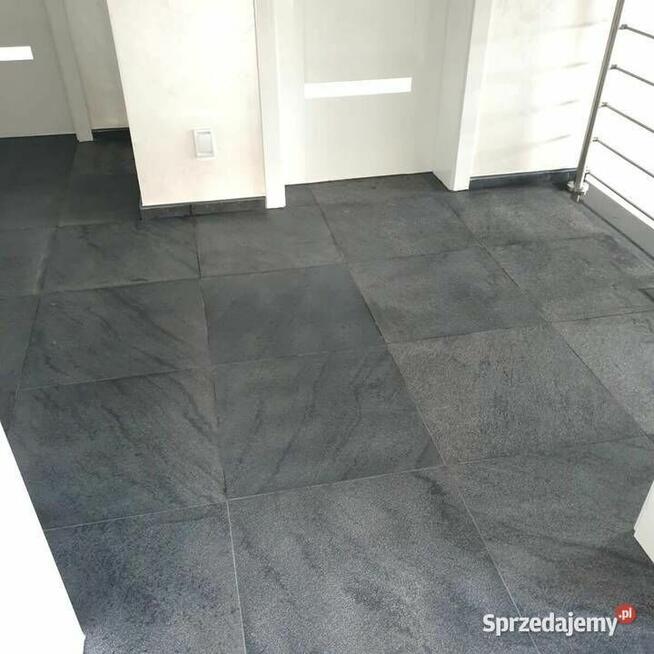 Płytki Kamienne Kwarcyt Black Galaxy Leather 60x60x1,4 cm