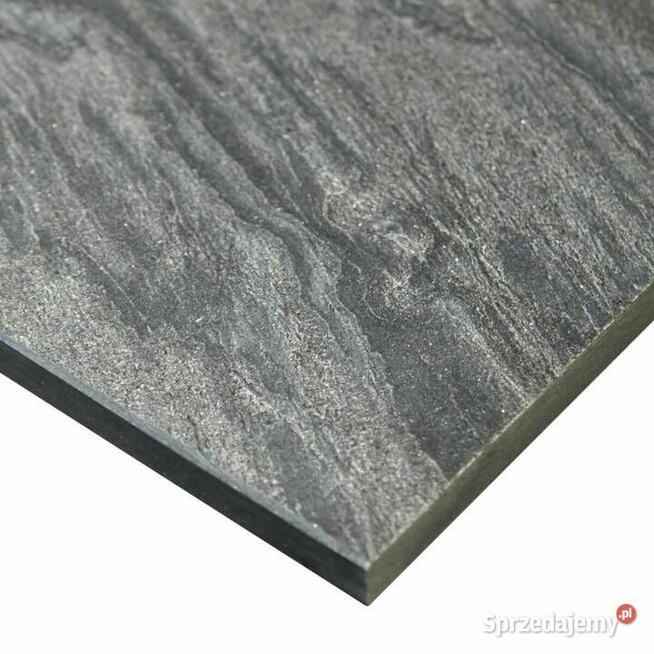 Stopień kwarcyt Silver Grey leather 150x33x3 cm