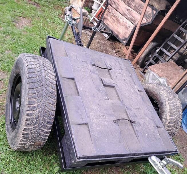 Przyczepka wózek 2w1 pod mauzera 1000l i/lub skrzynia