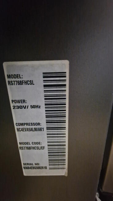 Lodówka Samsung Dwuskrzydłowa Kostkarka do Lodów 100% sprawn