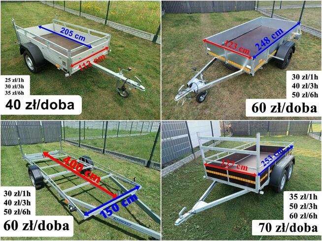 Przyczepa Wynajmę Wypożyczalnia Przyczep Laweta Wynajem