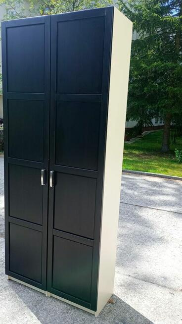 Szafa wysoka ubraniowo aktowa czarna IKEA 100x38x236cm szafy