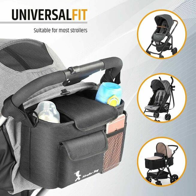 Torba do wózka organizer do wózka dziecięcego na wózek