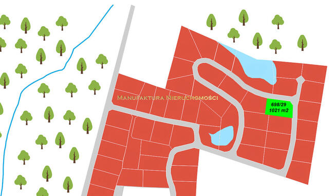 Uzbrojona działka budowlana. Cisza i spokój.