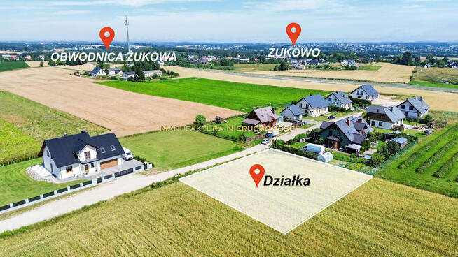 Wyjątkowa działka 6 min. od Żukowa. Cisza i spokój