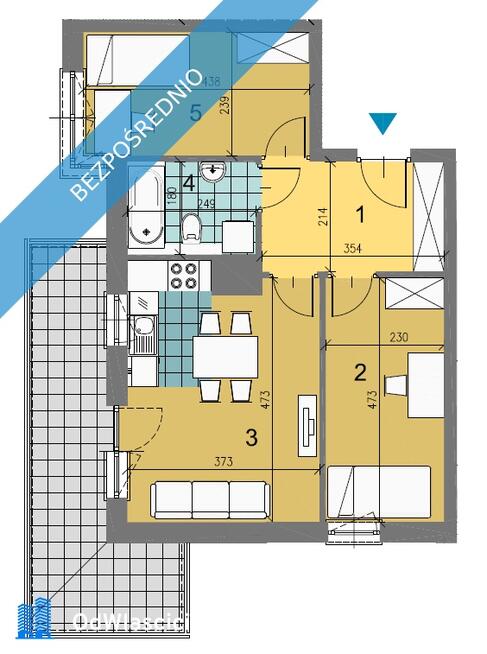 Mieszkanie 3-pokojowe. Duży balkon. Dobra komunikacja, Od właściciela