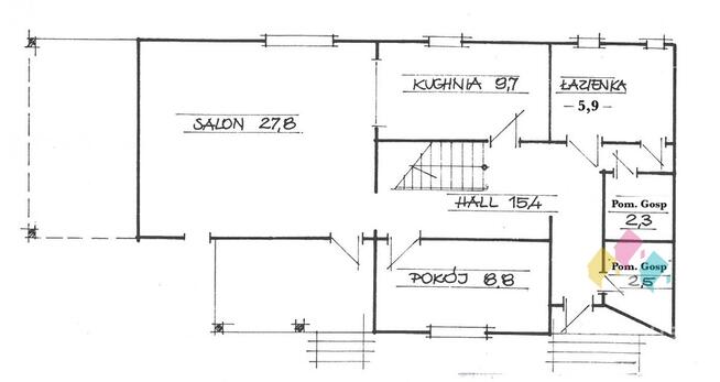 Mieszkalny dom w Zielonowie, las i jezioro 5 pokoi