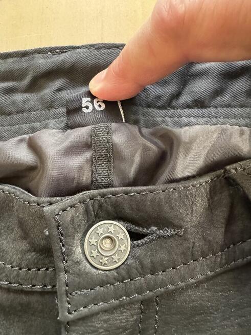 Skórzane spodnie motocyklowe czarne , nieużywane