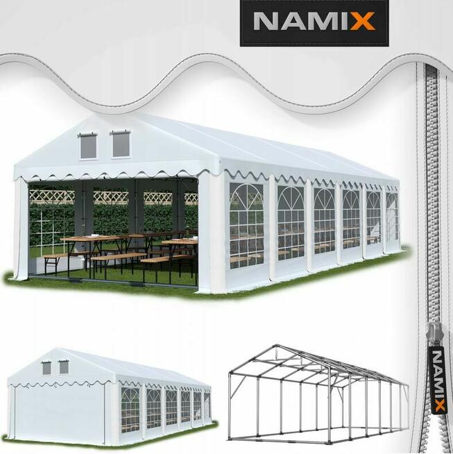 Namiot PRESTIGE 6x12-2,6m ogrodowy imprezowy garaż wzmocnion