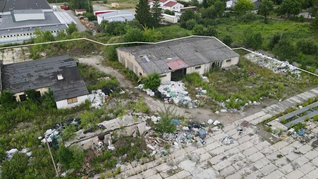 Działka 1,7 ha / Bartoszyce ul. Kajki / Zabudowania