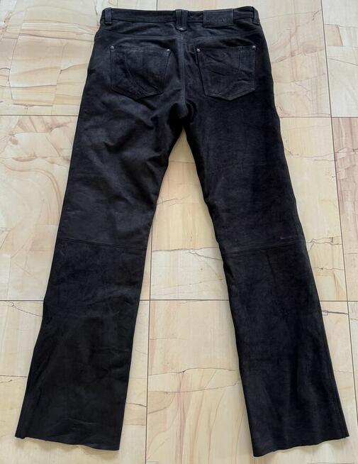 Skórzane spodnie motocyklowe czarne , nieużywane