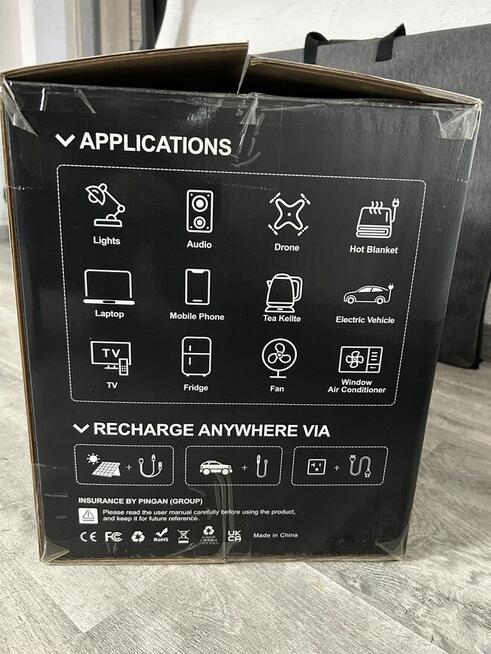 Przenośna stacja zasilania SYD2400 + panel Fullsent 200