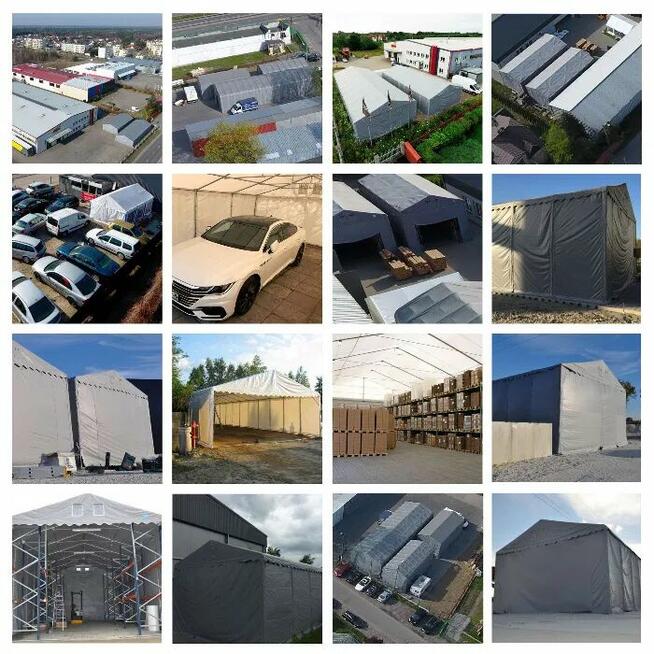 Namiot PRESTIGE 5x8-3m hala przemysłowa magazynowy MOCNY PVC