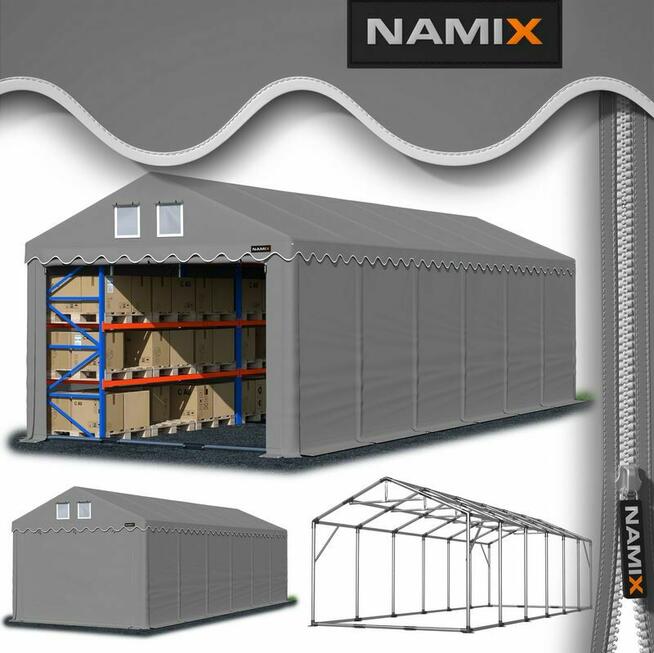 Namiot PRESTIGE 5x12-2,6m hala przemysłowa magazynowy MOCNY