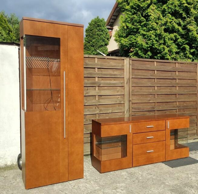 Zestaw Kassel Bydgoskie Meble witryna + komoda