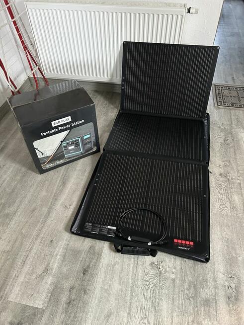 Przenośna stacja zasilania SYD2400 + panel Fullsent 200