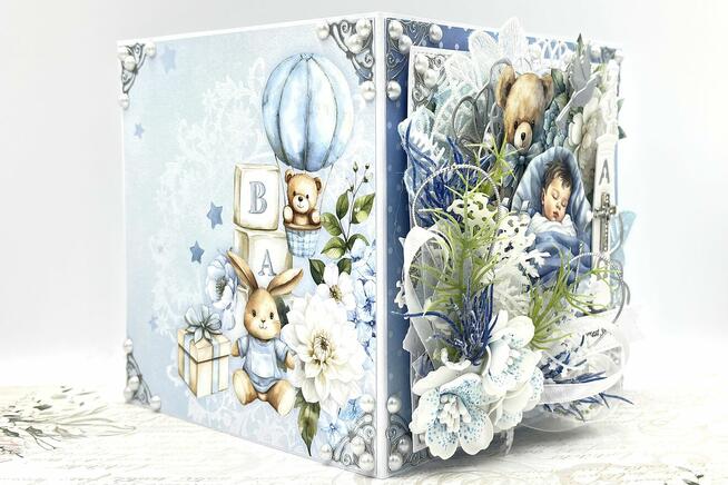 Pamiątka Chrztu Świętego. Kartka 3D