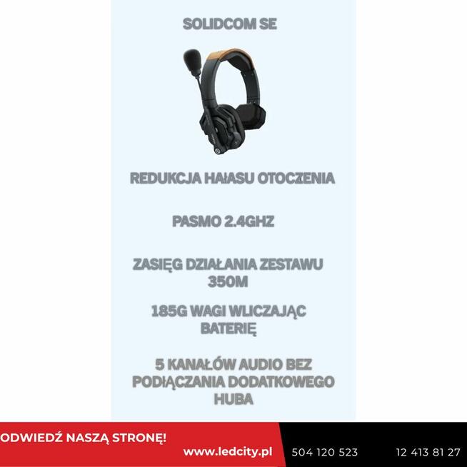 Hollyland Solidcom SE - zestaw interkomowy wynajem