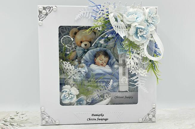 Pamiątka Chrztu Świętego. Kartka 3D
