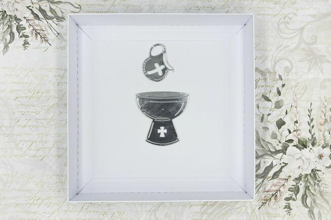 Pamiątka Chrztu Świętego. Kartka 3D