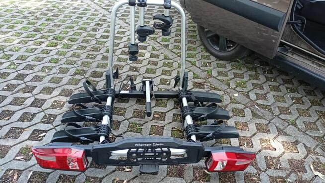 Bagażnik hak Uebler X32 VW na 3 rowery składany st.bdb