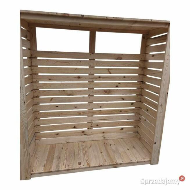 Drewniany schowek ogrodowy 195x180x60 cm D2 Surowy