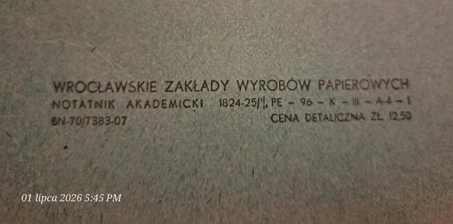 Sprzedam brulion studencki