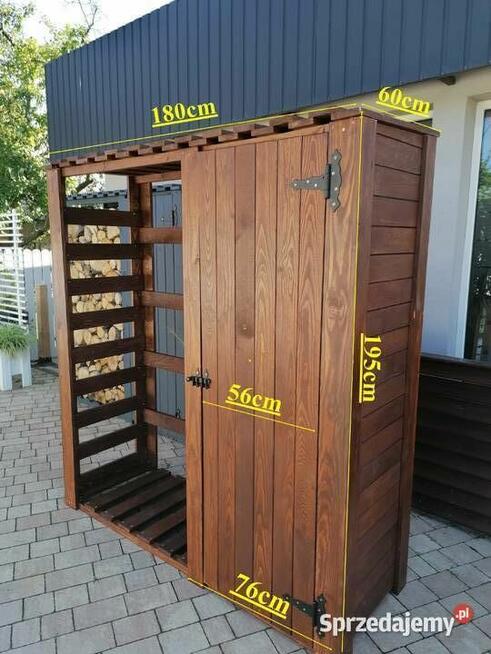 Szopa na opał Drewutnia MIDI z domkiem na narzędzia