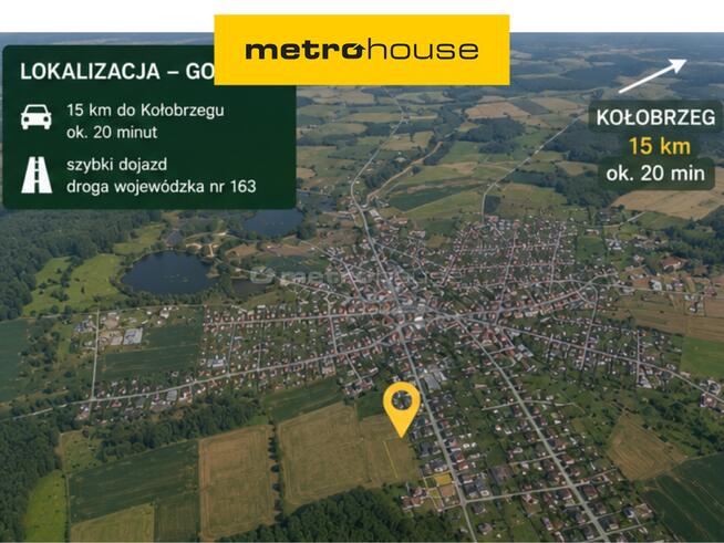 Działka budowlana 2500m² Gościno, WZ,15km od morza