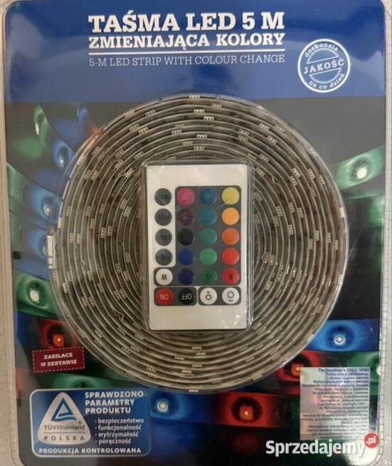 Trzy zestawy taśm LED 5 metrów zmieniające kolory