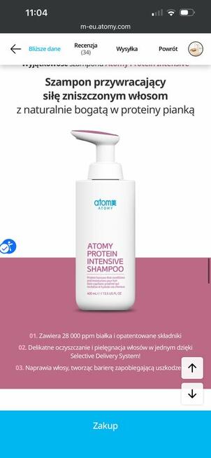 Szampon Atomy Protein INTENSIVE HAIR CARE