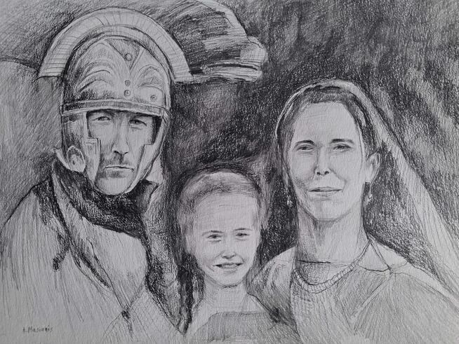 Rysunek portret na zamówienie