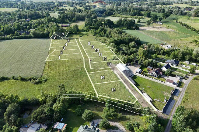 Inwestycja gruntowa 15 działek Budy Zosine 2,15 ha