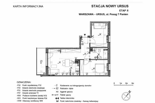58 m² 3 pokoje Ursus Wysoki standard